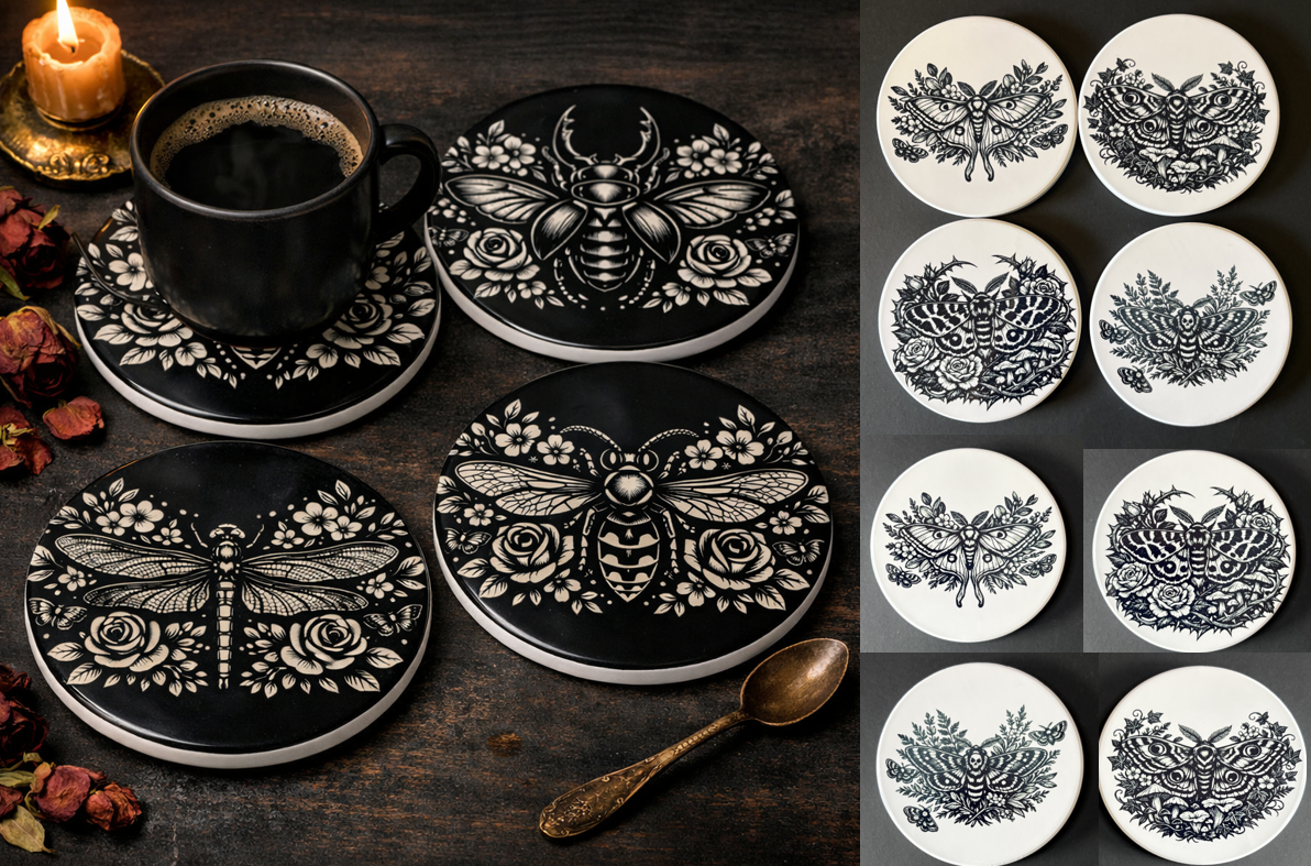 Monochrome Collection | Minimalist Gothic Homewares