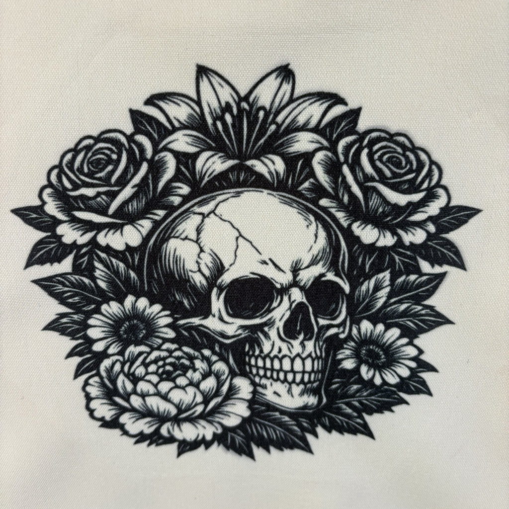 Bloom of Mortality Tote Bag | Gothic Botanical Tote