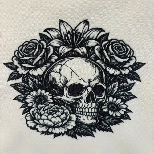 Bloom of Mortality Tote Bag | Gothic Botanical Tote