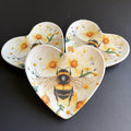 Bumblebee Botanical | Heart Ceramic Trinket Tray