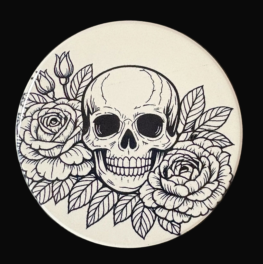 Bloom of Bones Coasters | Dark Botanical Set