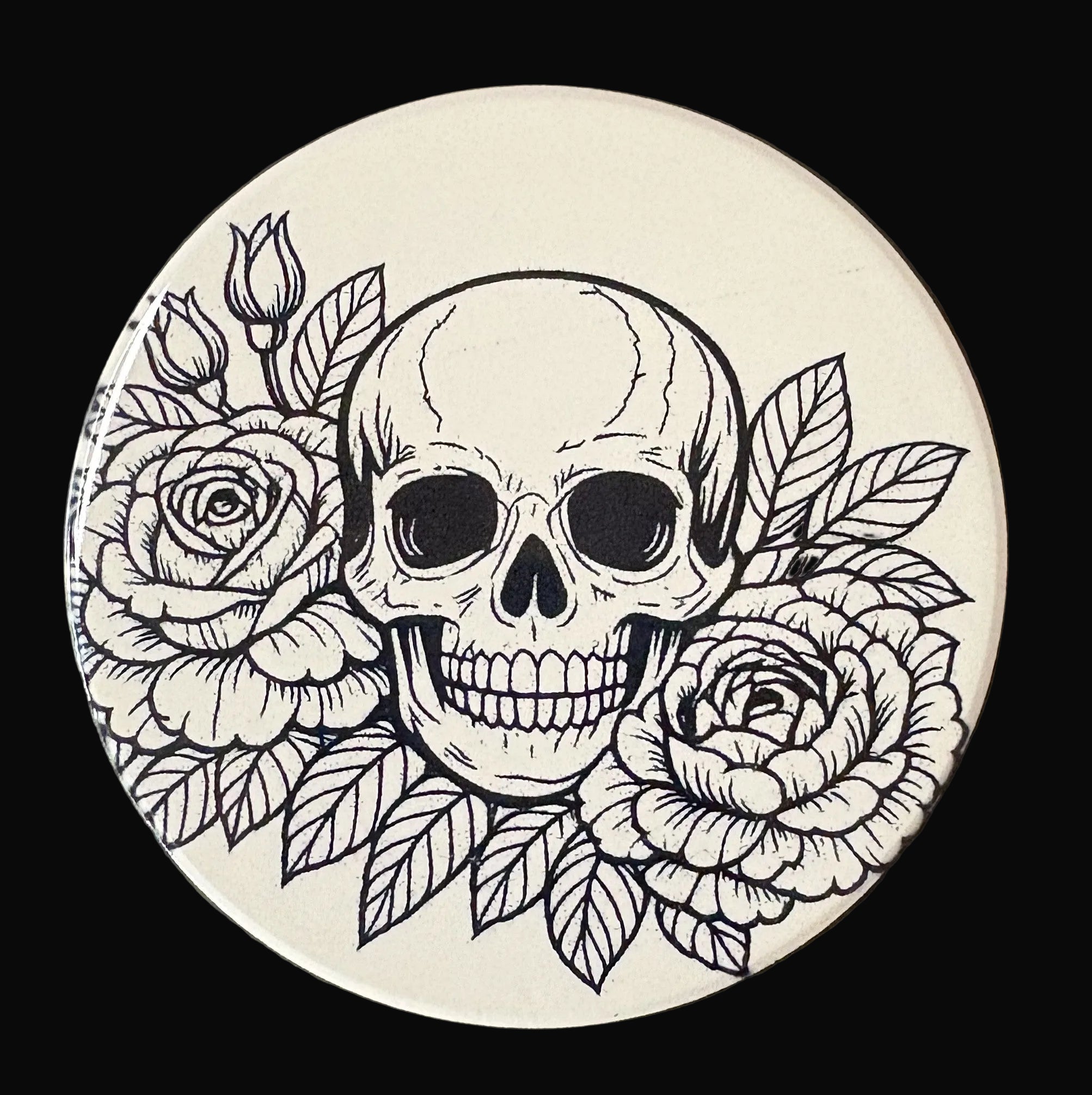 Bloom of Bones Coasters | Dark Botanical Set