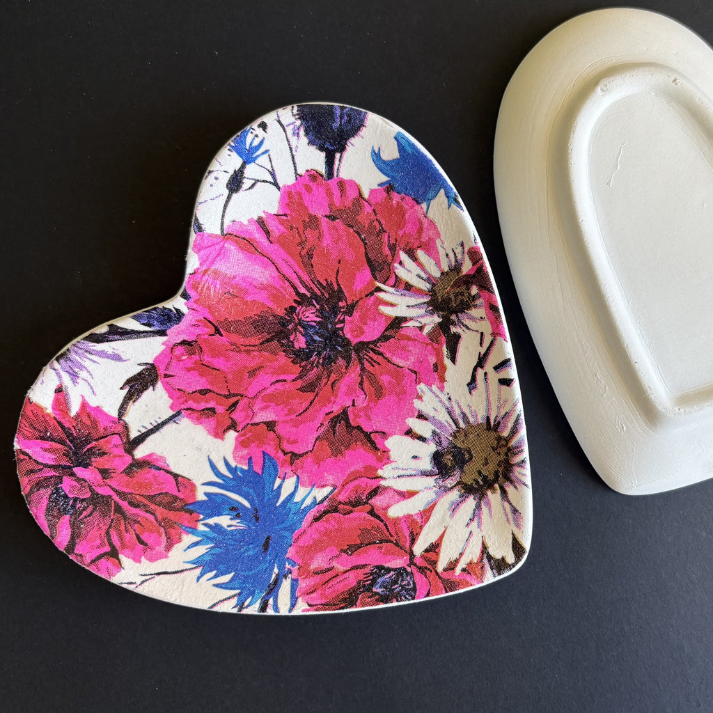 Wild Garden Whispers | Heart Ceramic Trinket Tray