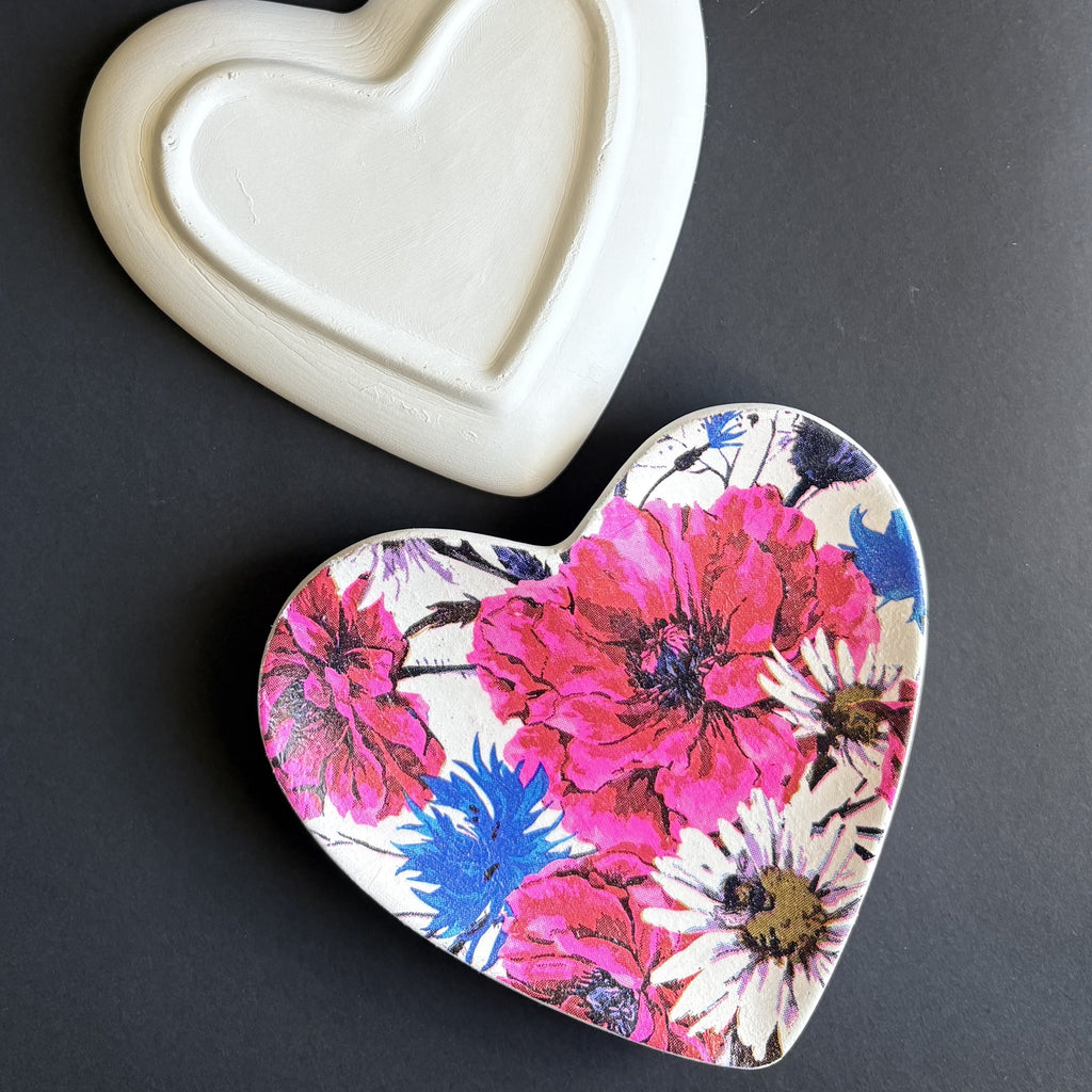 Wild Garden Whispers | Heart Ceramic Trinket Tray